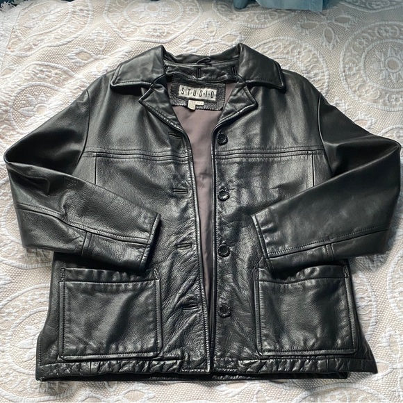 Siena Studio Jackets & Blazers - Siena Studio Black Leather Jacket